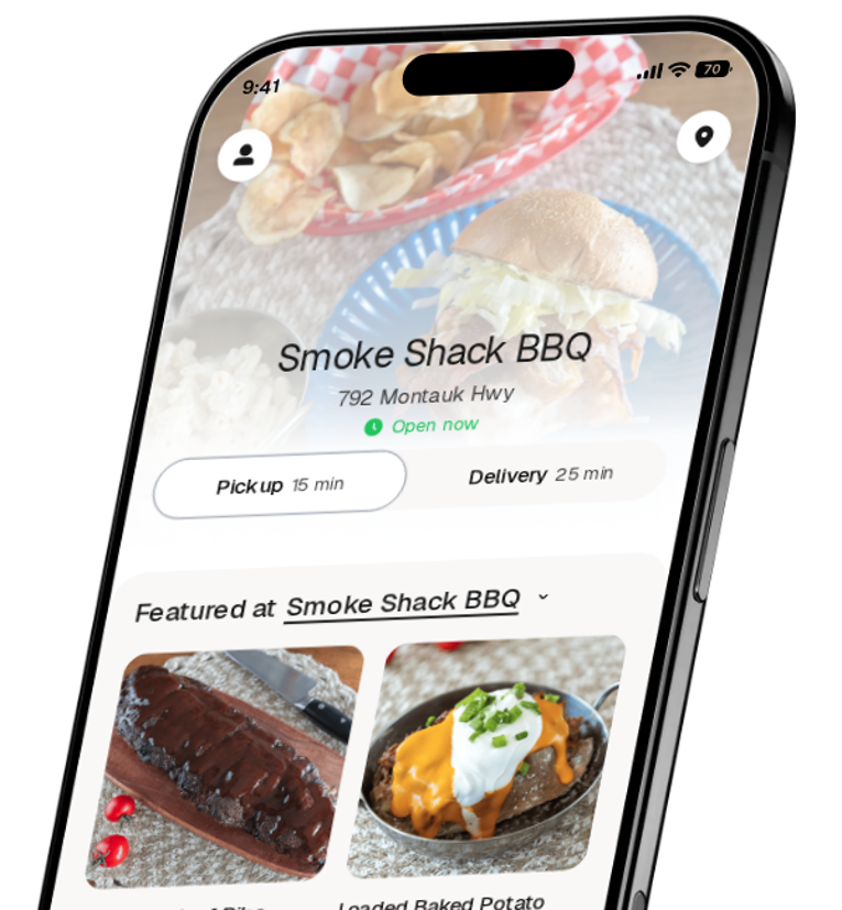 Smoke Shack BBQ app preview