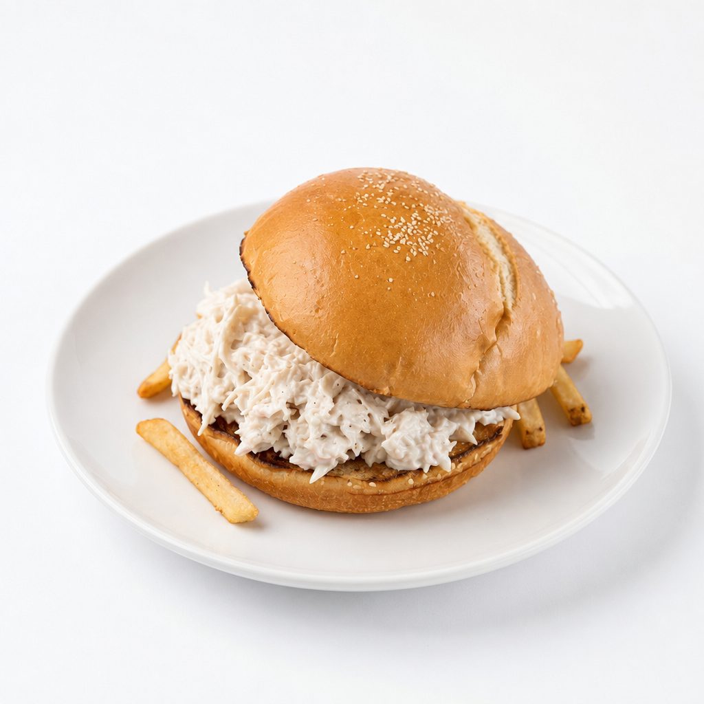 Pulled Chicken Sandwich.