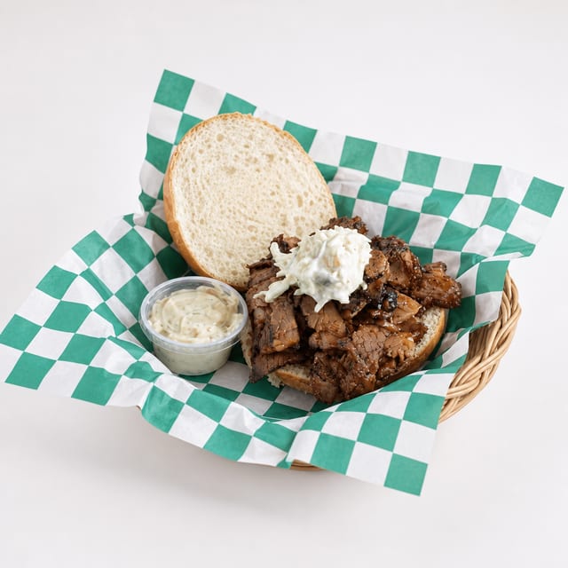 Smoked Brisket Sandwich.