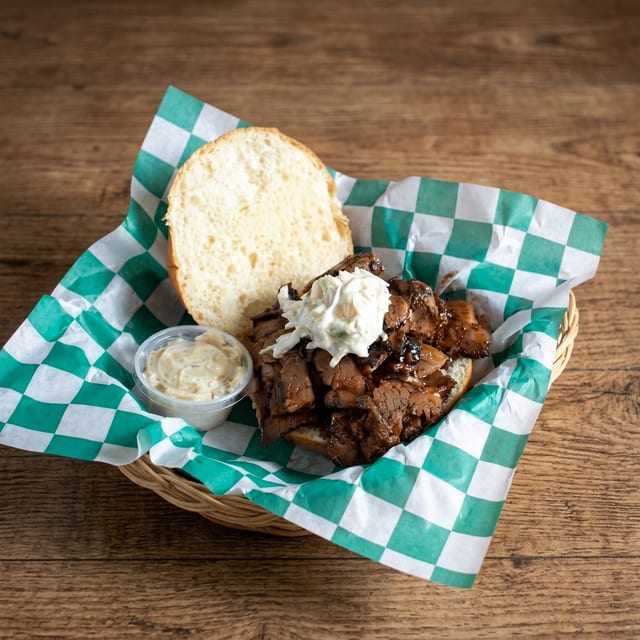 Smoked Brisket Sandwich.